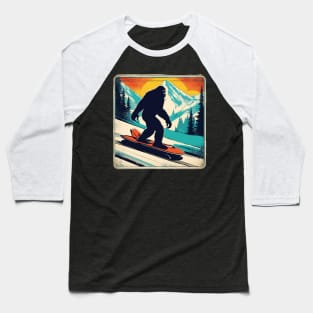 Funny Bobsleigh with Bigfoot Brother in the Winter Baseball T-Shirt